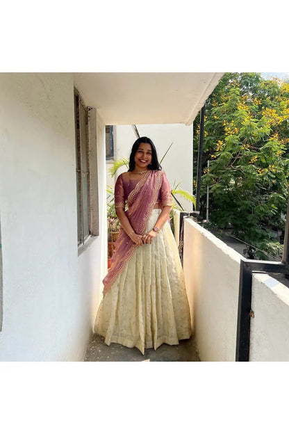 Premalu South Indian Festival Traditional Half Saree