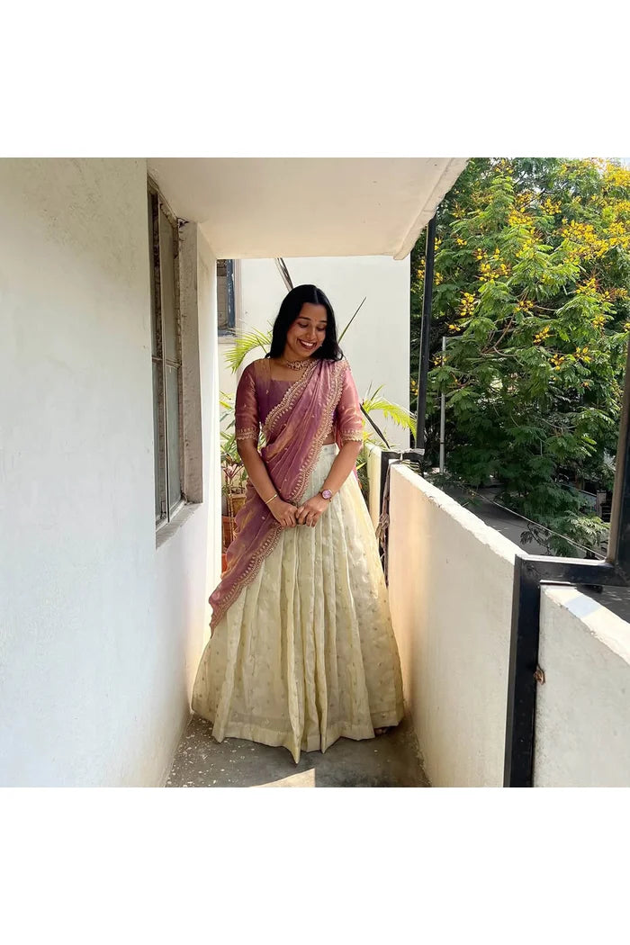 Premalu South Indian Festival Traditional Half Saree