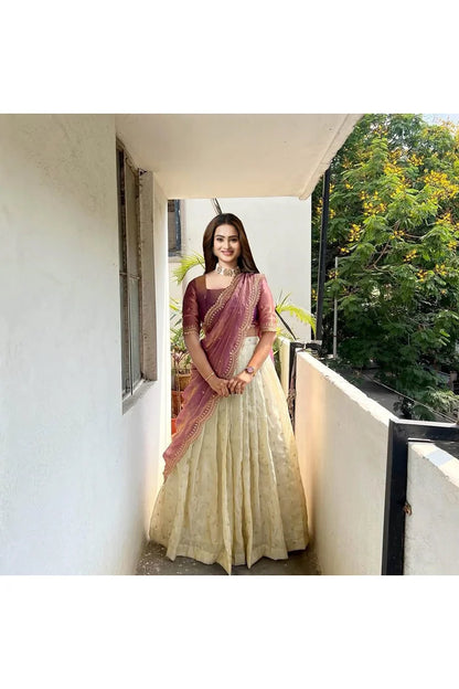 Premalu South Indian Festival Traditional Half Saree