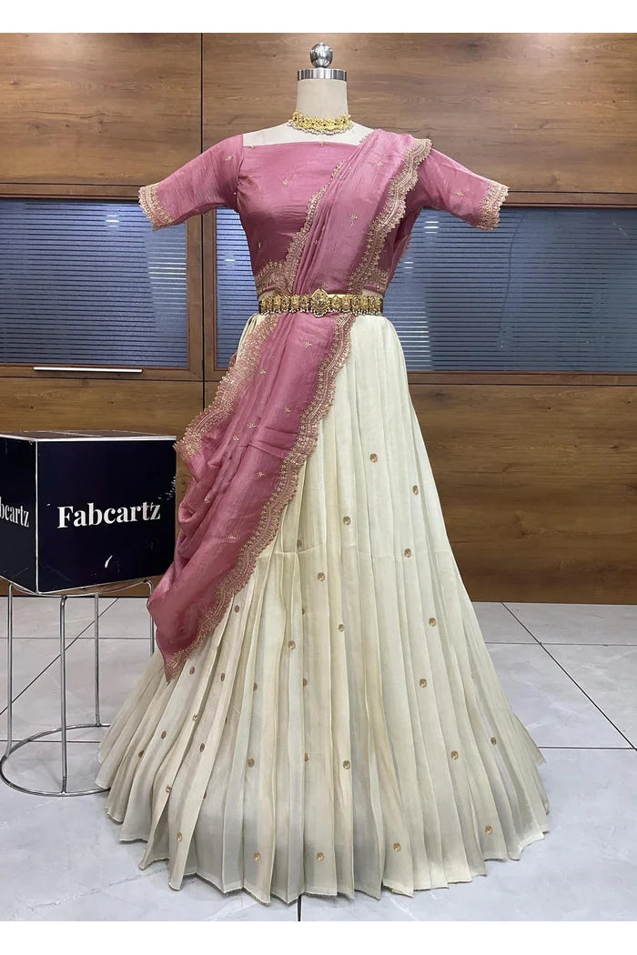 Premalu South Indian Festival Traditional Half Saree