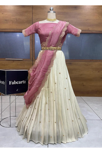 Premalu South Indian Festival Traditional Half Saree