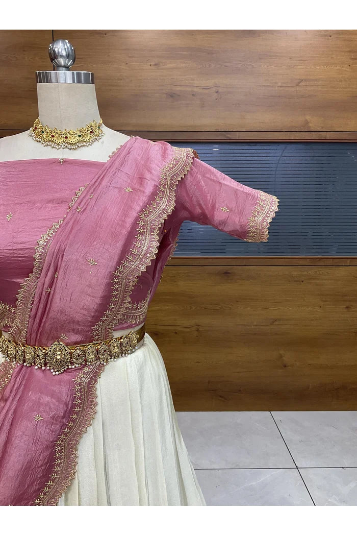 Premalu South Indian Festival Traditional Half Saree