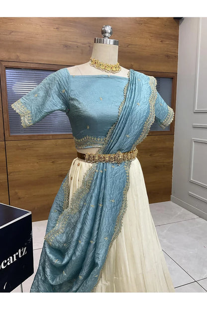Premalu South Indian Festival Traditional Half Saree