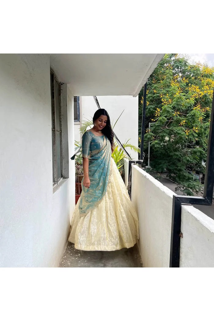 Premalu South Indian Festival Traditional Half Saree