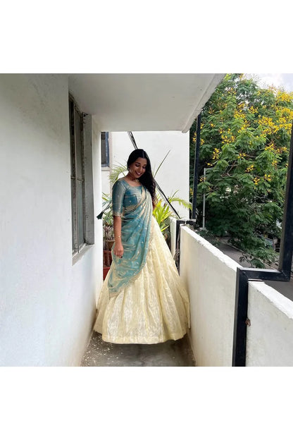 Premalu South Indian Festival Traditional Half Saree