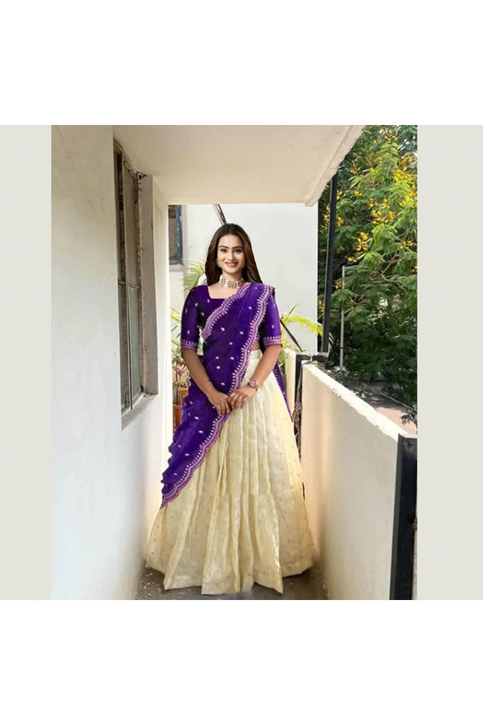Premalu South Indian Festival Traditional Half Saree