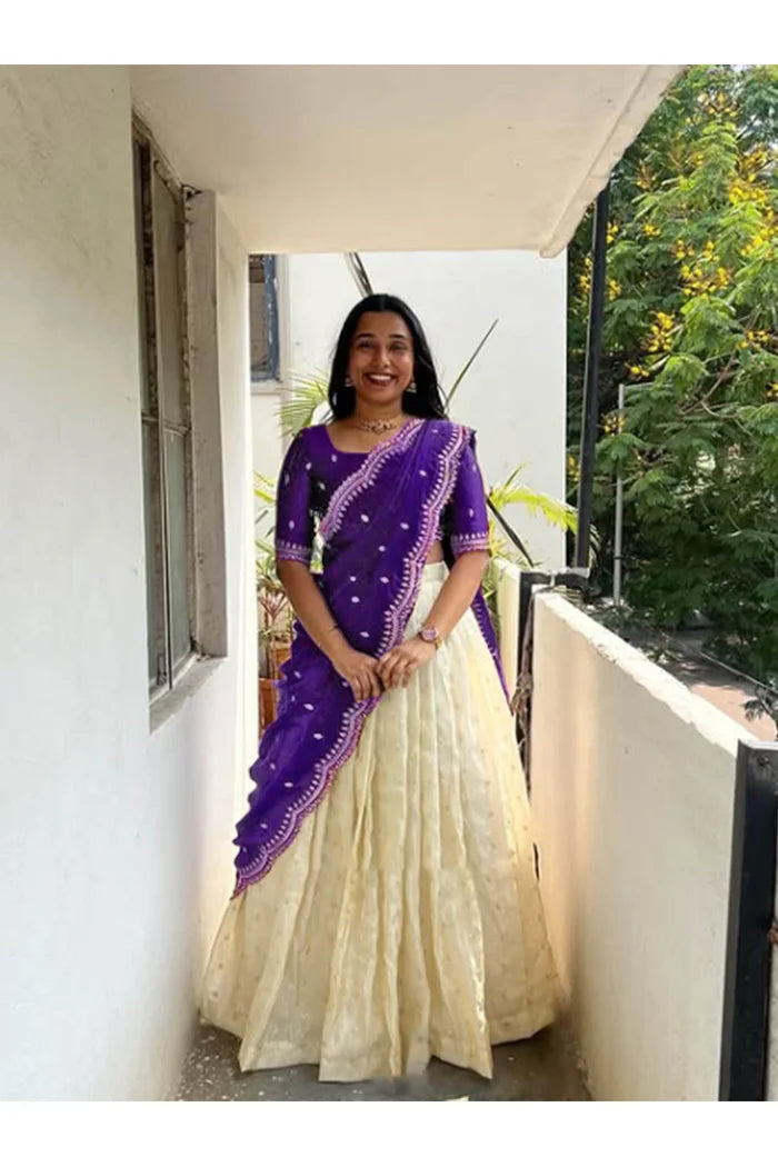 Premalu South Indian Festival Traditional Half Saree