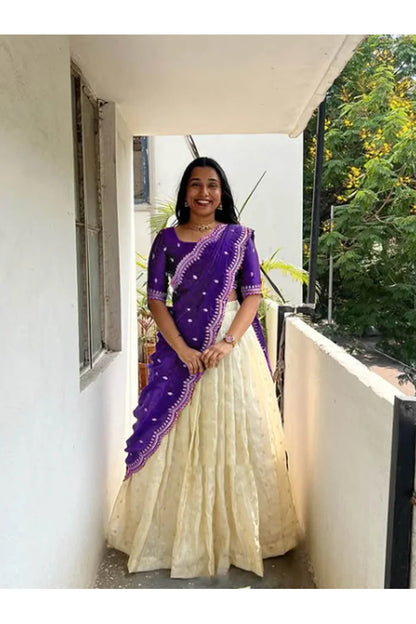Premalu South Indian Festival Traditional Half Saree