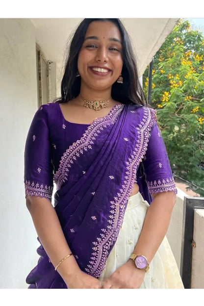 Premalu South Indian Festival Traditional Half Saree
