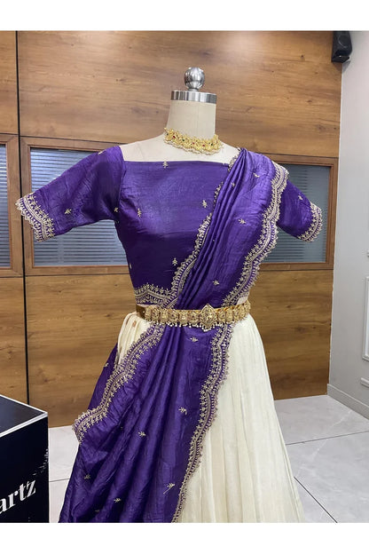Premalu South Indian Festival Traditional Half Saree