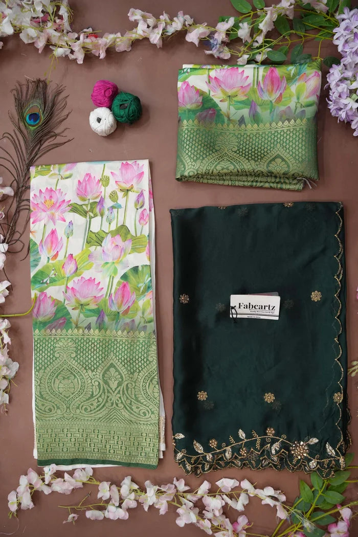 Prisha (My) South Indian Festival Traditional Half Saree