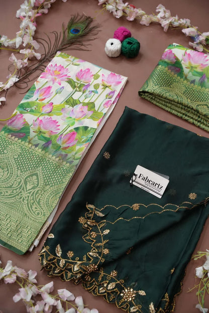 Prisha (My) South Indian Festival Traditional Half Saree