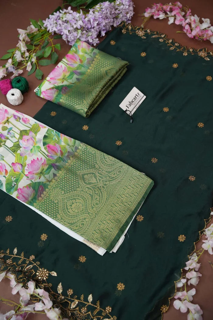 Prisha (My) South Indian Festival Traditional Half Saree