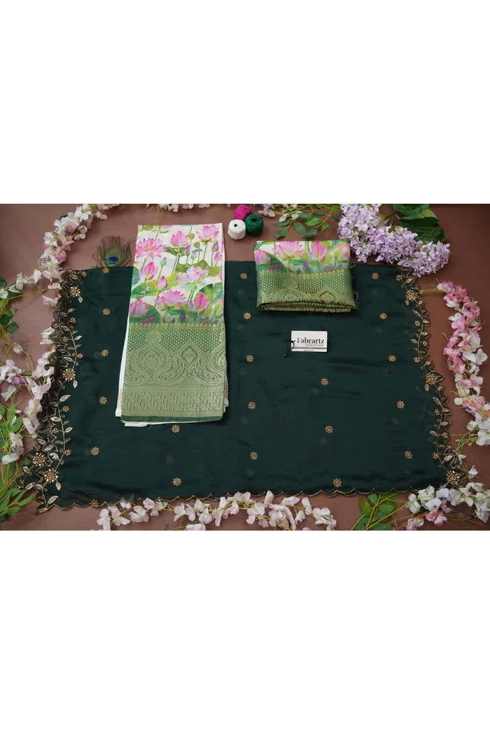 Prisha (My) South Indian Festival Traditional Half Saree