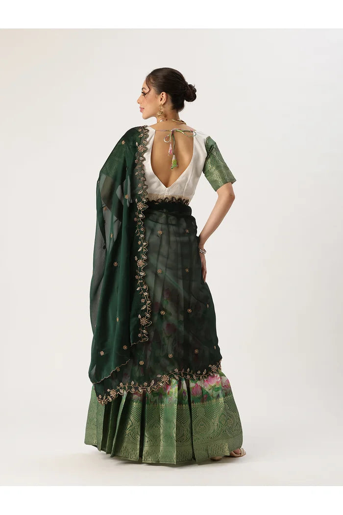 Prisha (My) South Indian Festival Traditional Half Saree