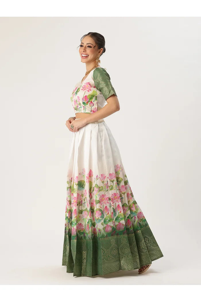 Prisha (My) South Indian Festival Traditional Half Saree