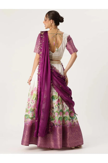 Prisha (My) South Indian Festival Traditional Half Saree