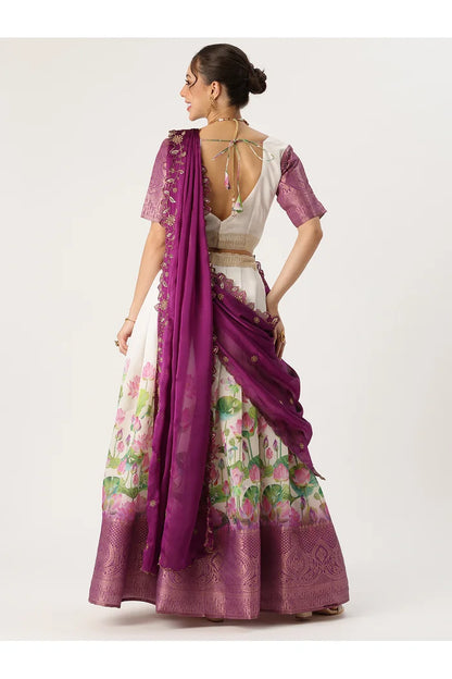 Prisha (My) South Indian Festival Traditional Half Saree