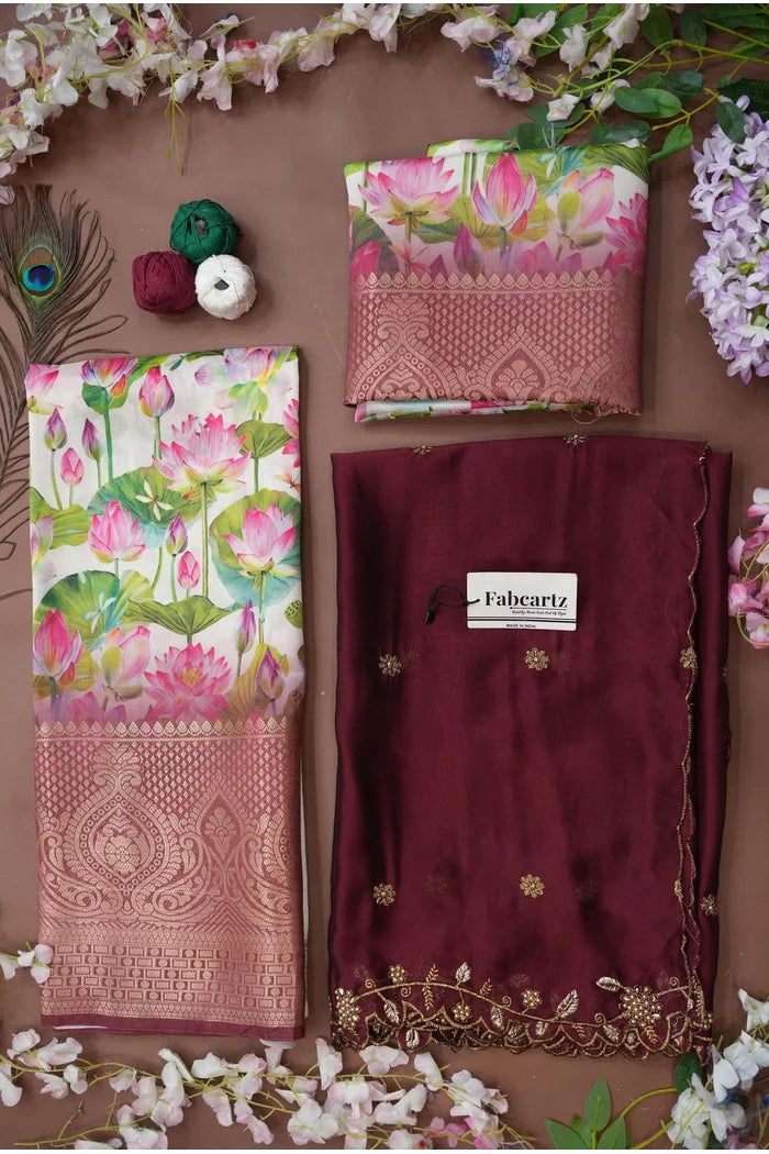 Prisha (My) South Indian Festival Traditional Half Saree