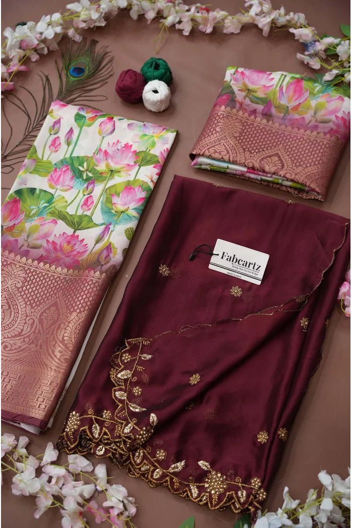 Prisha (My) South Indian Festival Traditional Half Saree