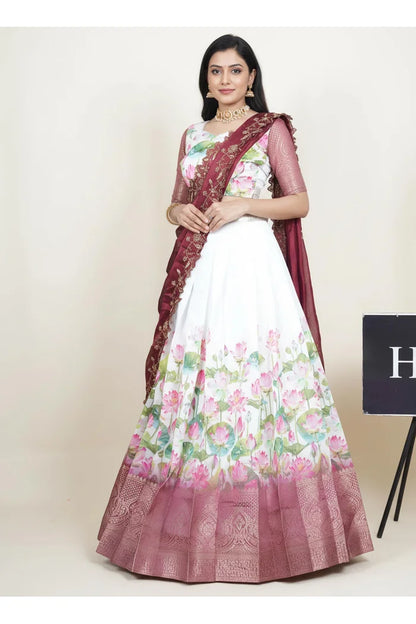 Prisha (My) South Indian Festival Traditional Half Saree