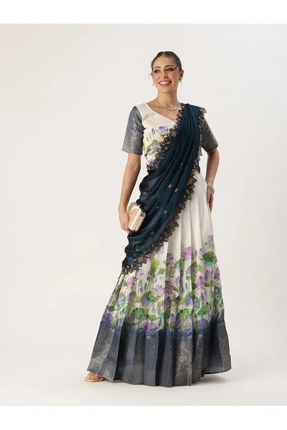 Prisha (My) South Indian Festival Traditional Half Saree