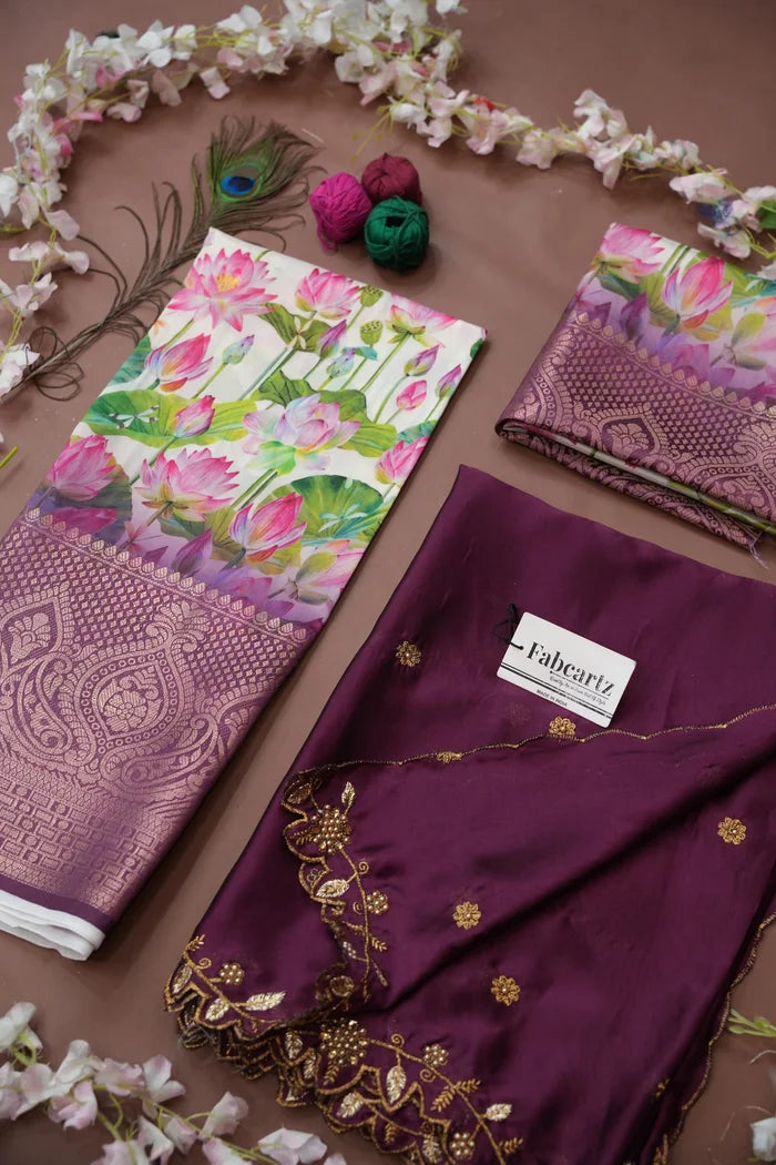 Prisha (My) South Indian Festival Traditional Half Saree