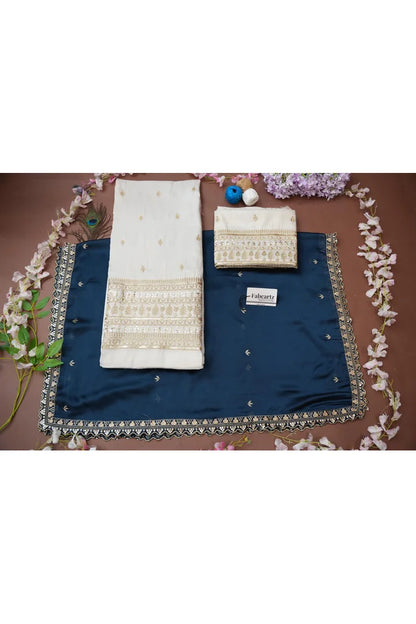 Aarohi kv Women's Woven Design Half Saree with Blouse and Dupatta
