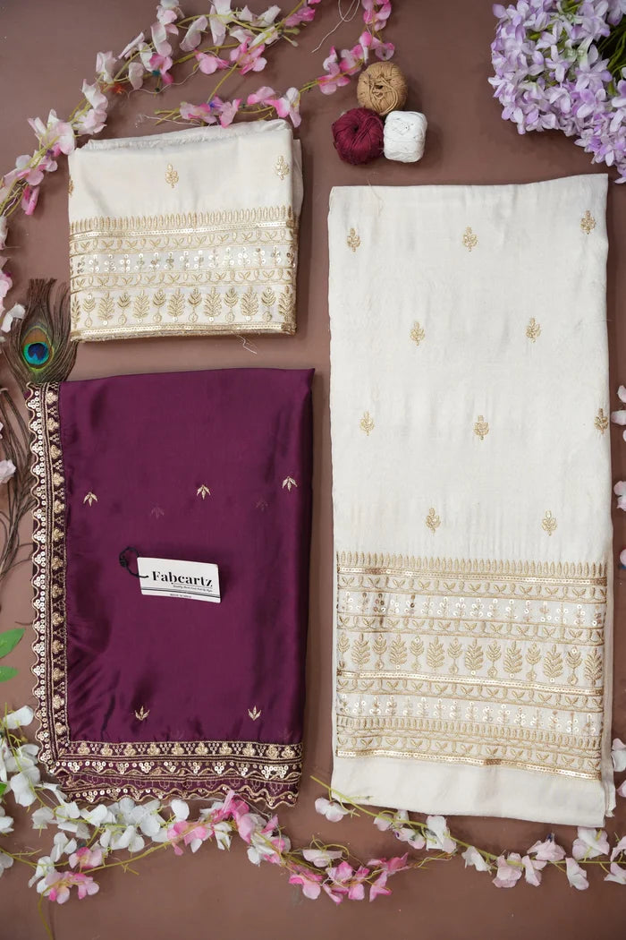 Aarohi kv Women's Woven Design Half Saree with Blouse and Dupatta