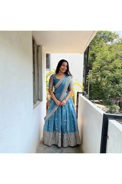(Mandrikula) South Indian Festival Traditional Half Saree