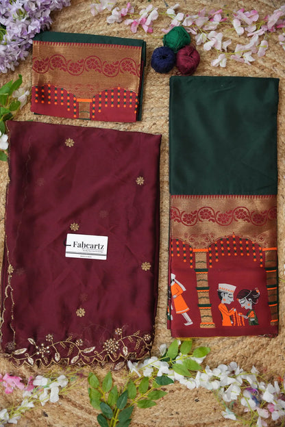 (WeddingRango) Beautifull South Indian Half Saree for women