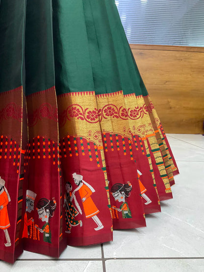 (WeddingRango) Beautifull South Indian Half Saree for women