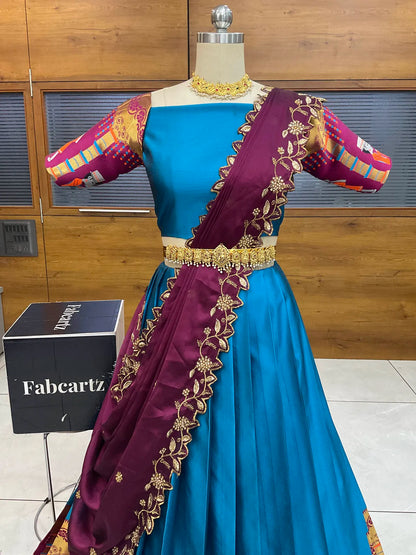 (WeddingRango) Beautifull South Indian Half Saree for women