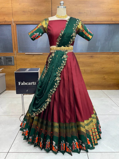 (WeddingRango) Beautifull South Indian Half Saree for women