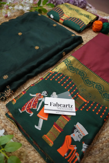 (WeddingRango) Beautifull South Indian Half Saree for women