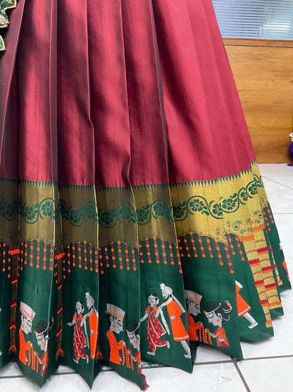 (WeddingRango) Beautifull South Indian Half Saree for women