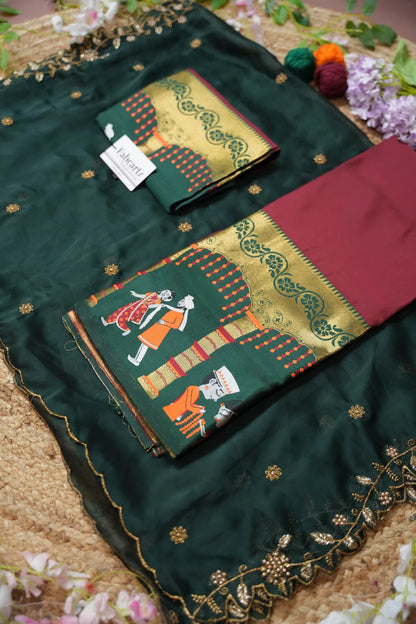 (WeddingRango) Beautifull South Indian Half Saree for women