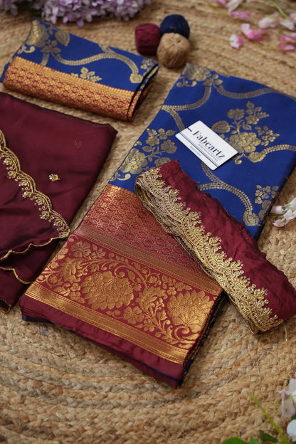 దక్షిణ భారత పండుగ సాంప్రదాయ హాఫ్ చీర (MYR) 