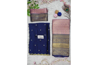 Darvika Women's Woven Design zari work Half Saree with Embroidered Blouse and Dupatta