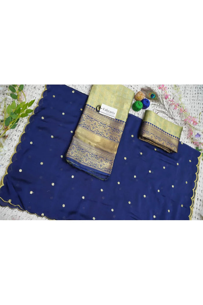 Darvika Women's Woven Design zari work Half Saree with Embroidered Blouse and Dupatta
