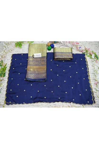 Darvika Women's Woven Design zari work Half Saree with Embroidered Blouse and Dupatta