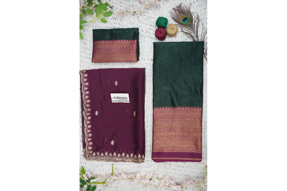 Velprita Women's Woven Design zari work Half Saree with Embroidered Blouse and Dupatta