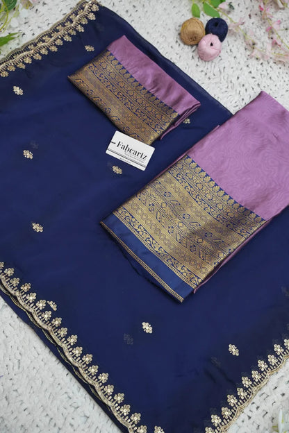 Velprita Women's Woven Design zari work Half Saree with Embroidered Blouse and Dupatta