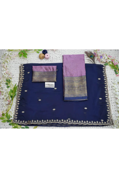 Velprita Women's Woven Design zari work Half Saree with Embroidered Blouse and Dupatta
