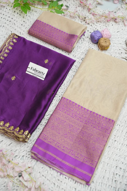 Velprita Women's Woven Design zari work Half Saree with Embroidered Blouse and Dupatta
