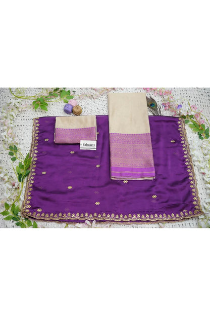 Velprita Women's Woven Design zari work Half Saree with Embroidered Blouse and Dupatta