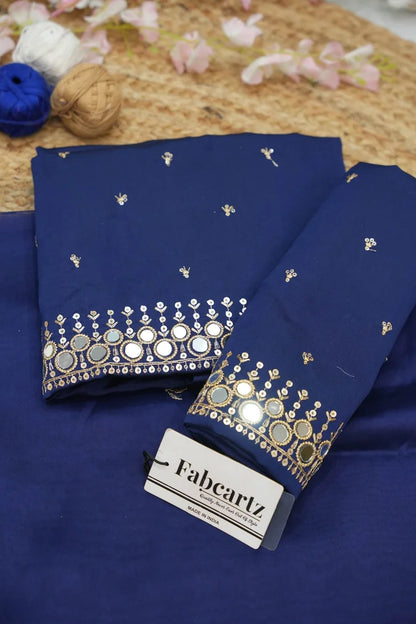 Ridhima South Indian Festival Traditional Half Saree with Embroidered Blouse & Dupatta