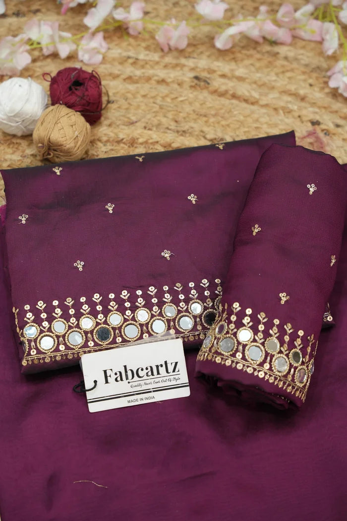 Ridhima South Indian Festival Traditional Half Saree with Embroidered Blouse & Dupatta