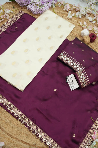 Ridhima South Indian Festival Traditional Half Saree with Embroidered Blouse & Dupatta