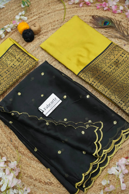 (Imarti) Women's Woven Design Half Saree with Blouse and Dupatta